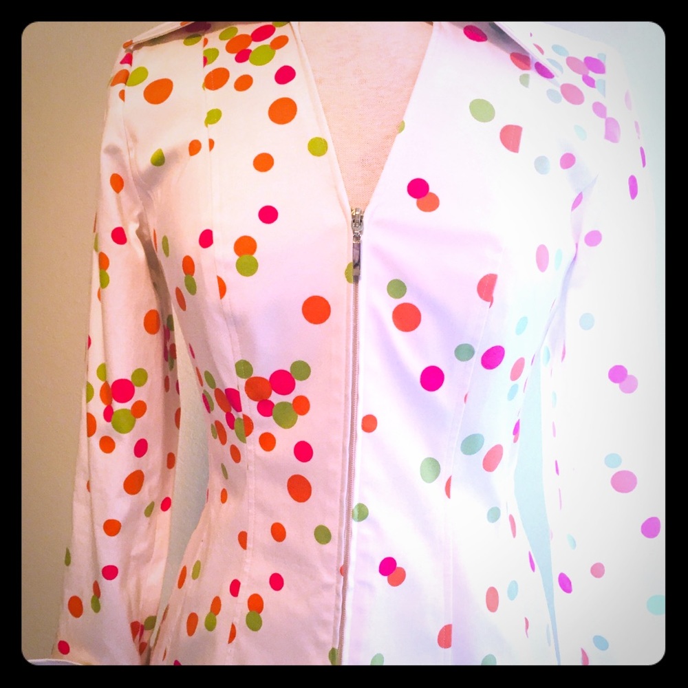 SOLD🎉 polka dot jacket. Size 4